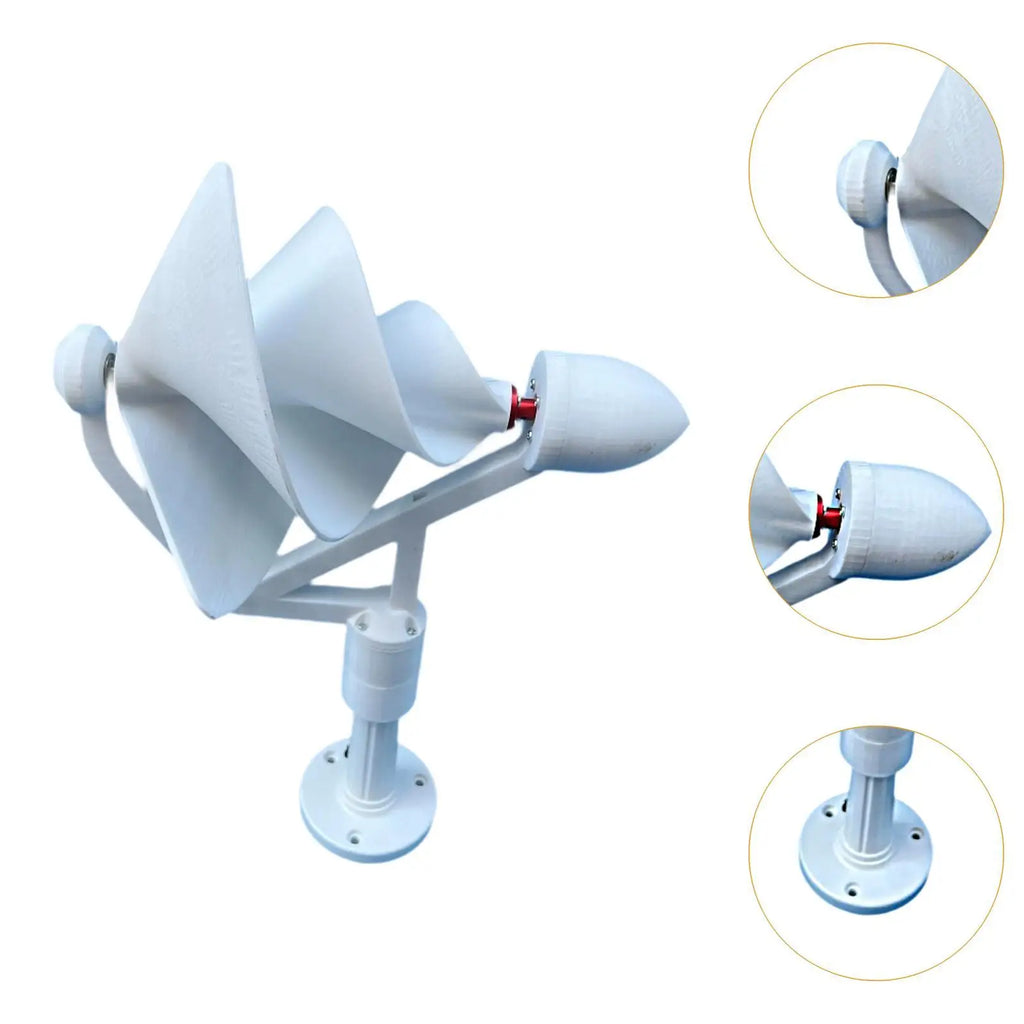 50W Archimedes Spiral Wind Turbine Generator – Compact DIY Kit
