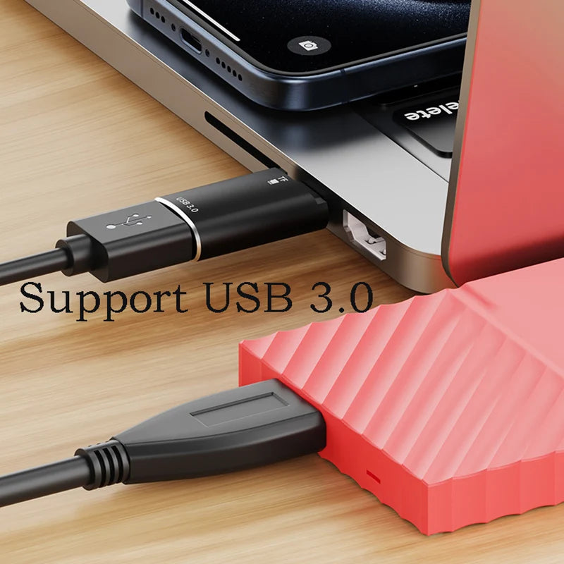 USB-C to USB 3.0 OTG Adapter – SD & TF Card Reader Dongle