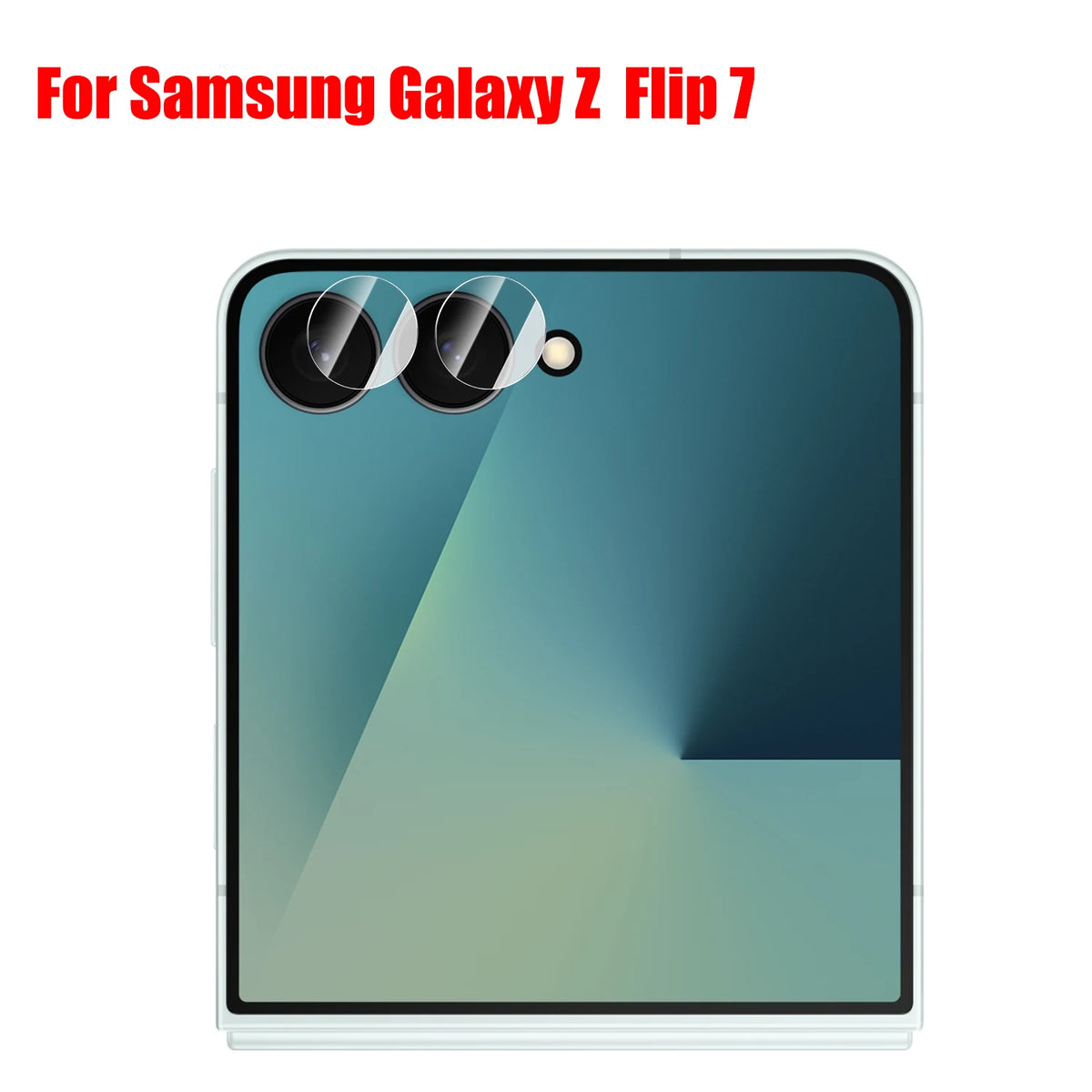 Tempered Glass Camera Lens Protector – Samsung Z Flip7/Fold7