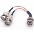BNC Male to 2x BNC Male RG316 Y-Splitter RF Coaxial Cable