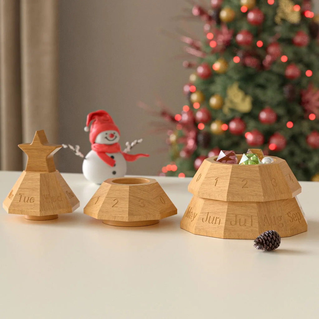 Christmas Tree Perpetual Calendar Silicone Mold – DIY Resin & Candle