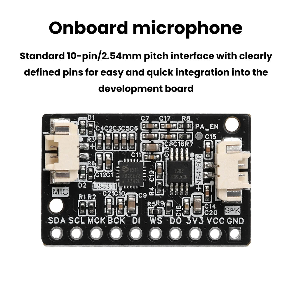 ES8311 NS4150B Audio Amplifier Microphone Module for ESP32