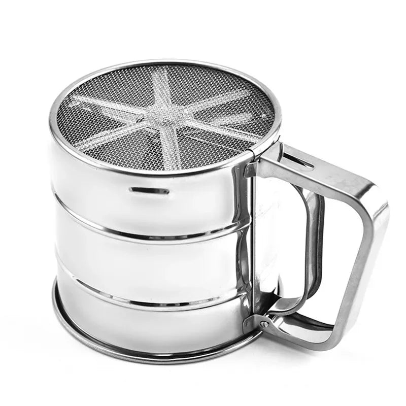 Stainless Steel Flour Sifter Cup – Baking Sieve Strainer