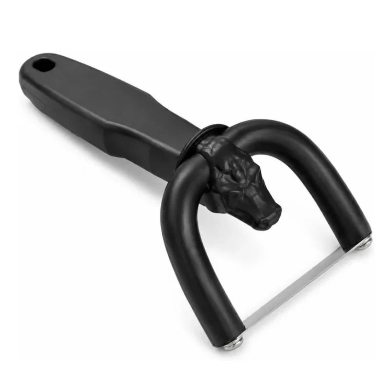 Handheld Manual Meat Slicer & Fat Trimmer – Curved Handle