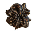 Oversized Leopard Print Scrunchie – Vintage Metallic Hair Tie