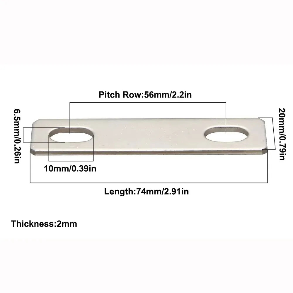 M6 Nickel-Plated Copper Bus Bar Connector for LiFePO4 Cells