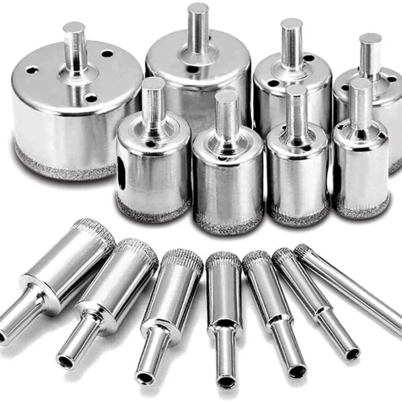 10-Piece Diamond Drill Bit Set – Glass, Tile & Marble