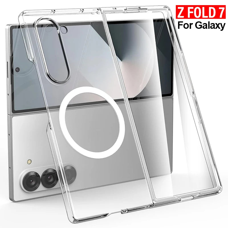 Transparent Magnetic Case Samsung Galaxy Z Fold 7 – MagSafe