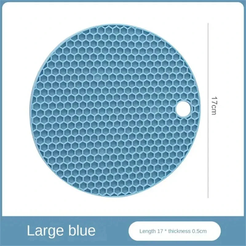 Round Silicone Kitchen Mat – Non-Slip Heat Resistant Trivet