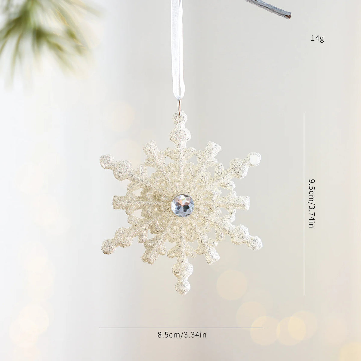 White Snowman Christmas Bell Ornament – Holiday Tree Decor