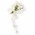 Lace Bow Flower Tassel Hair Clip – Floral Duckbill Hairpin