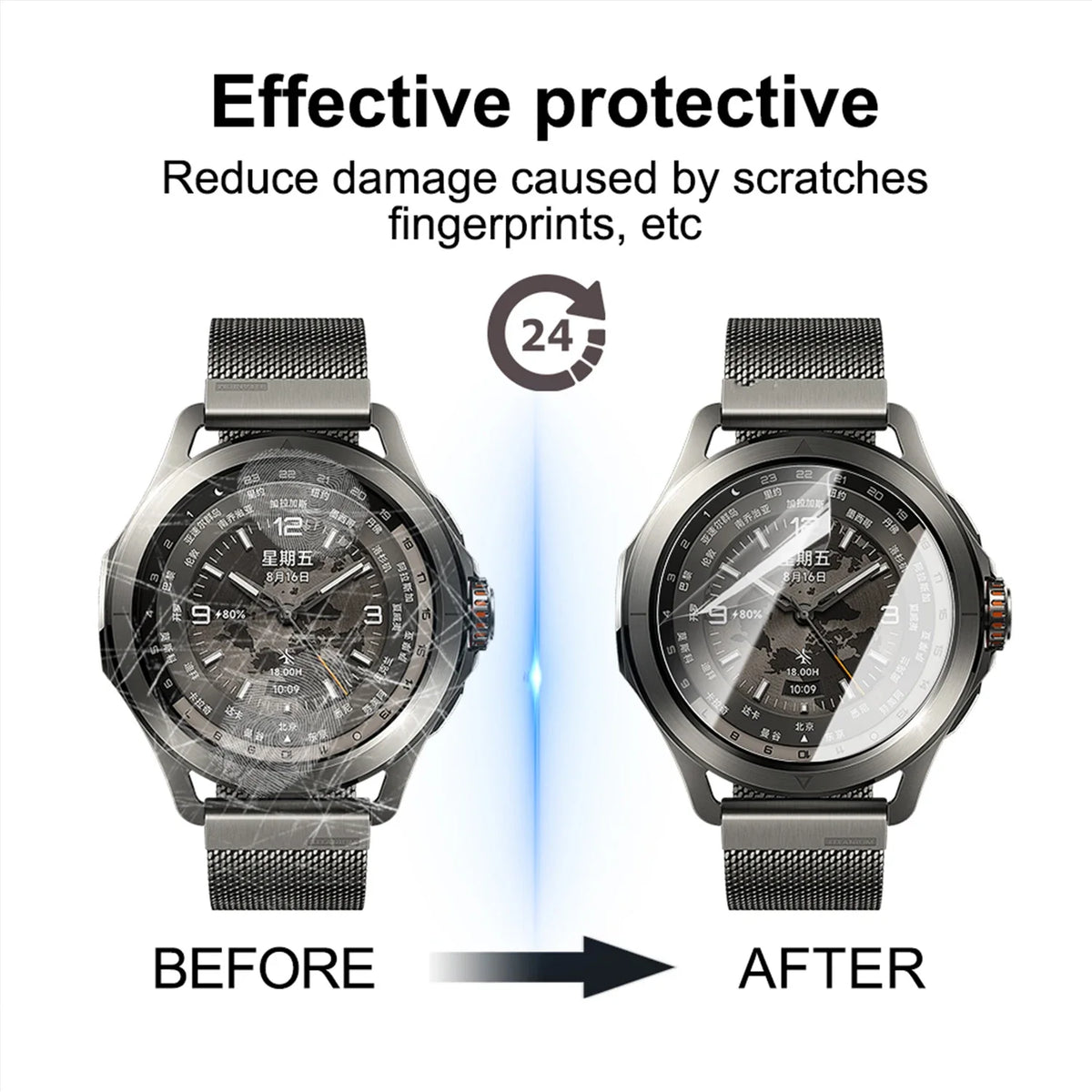 Xiaomi Watch S4 Hydrogel Screen Protector – TPU 2-Pack