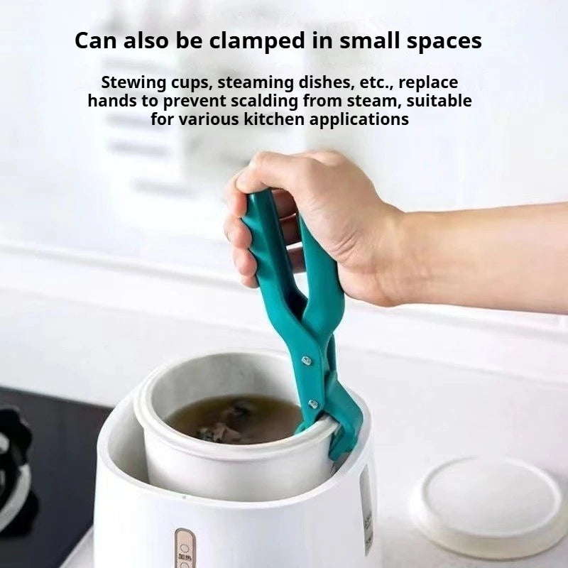 Silicone Anti-Scald Kitchen Clip | One-Hand Bowl & Plate Lifter