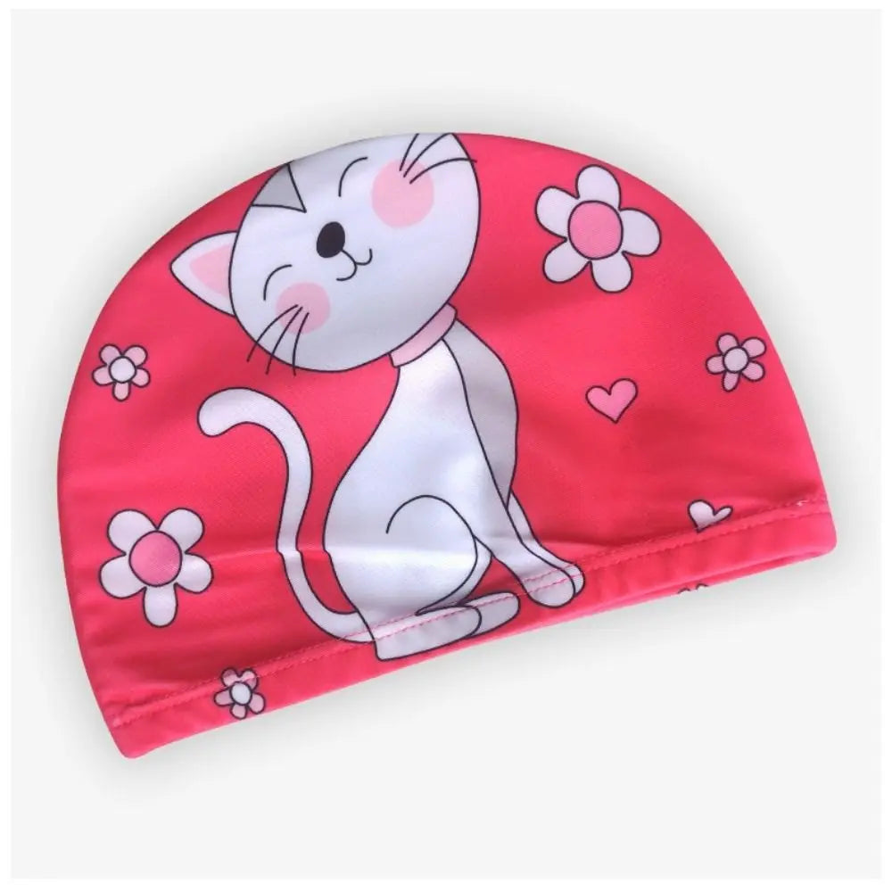 Cartoon Kids Swim Cap – Waterproof Baby & Children Swim Hat