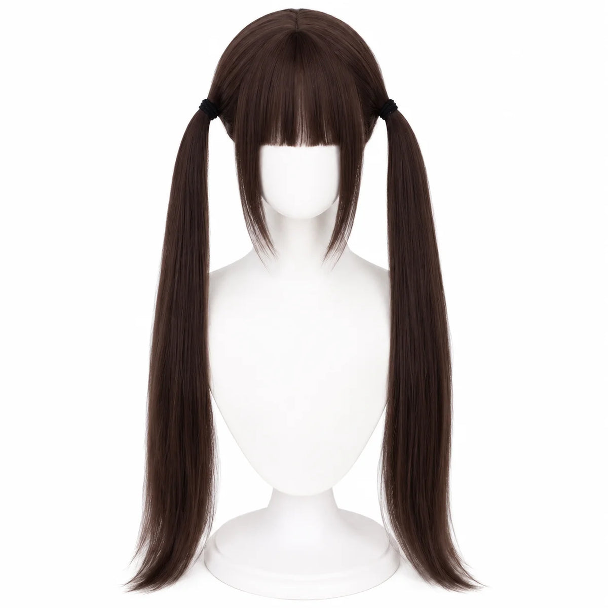 Long Straight Double Ponytail Lolita JK Cosplay Wig – Synthetic
