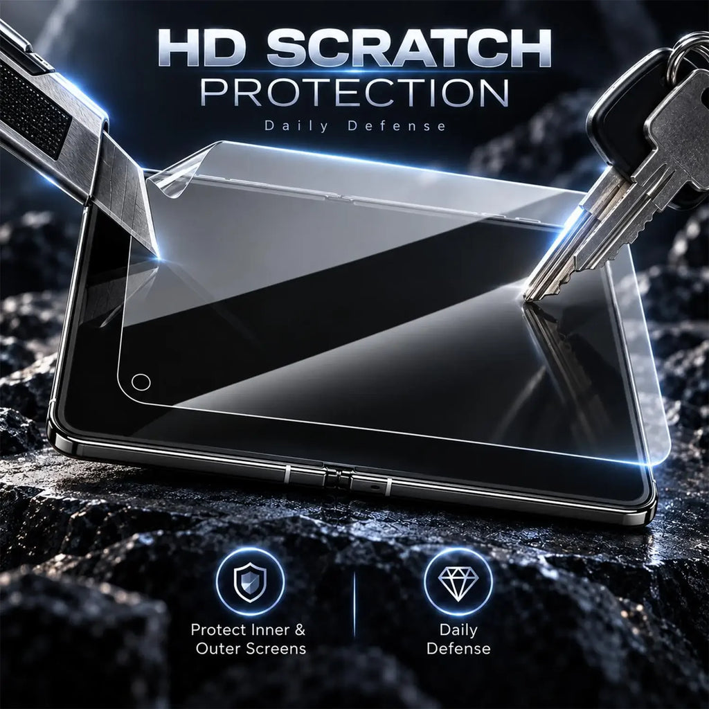 4-in-1 Hydrogel Screen Protector for iPhone Duo Inner & Outer