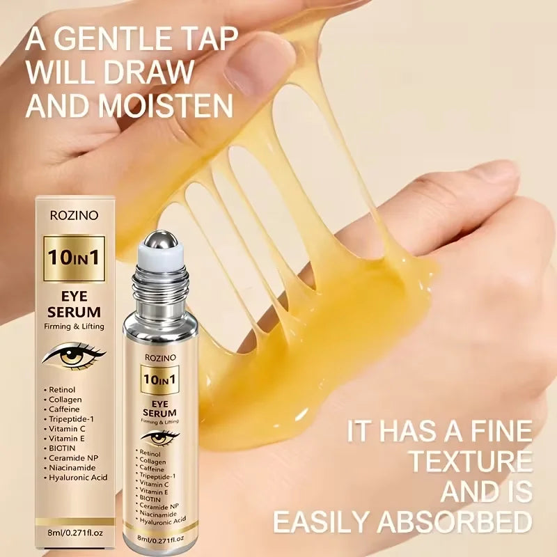 ROZINO 10-in-1 Roll-On Eye Cream Serum | All Skin Types
