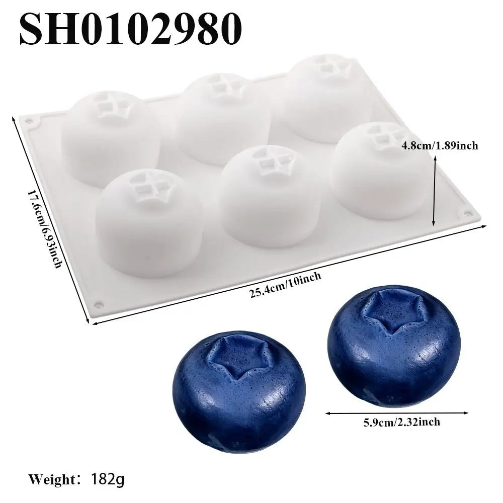 Food Grade Silicone Blueberry Mousse Cake Mold – Reusable