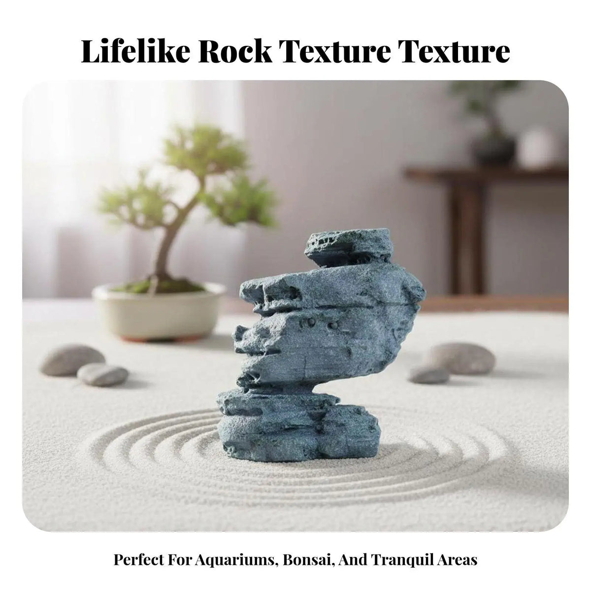 Resin Mountain Aquarium Rockery | Betta Tank & Bonsai Decor