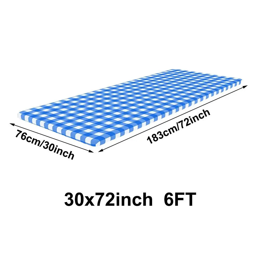 6FT Spandex Stretch Tablecloth – Waterproof Rectangle Cover