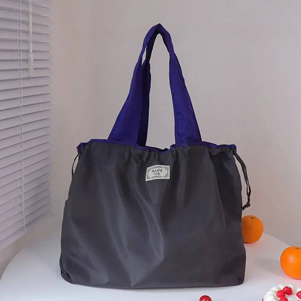 Foldable Reusable Drawstring Shopping Bag | Eco Grocery Tote