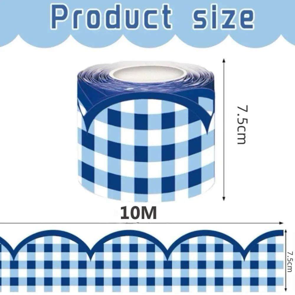 Wavy Bulletin Board Trim – Self-Adhesive Border Sticker 10M