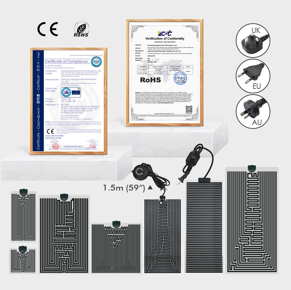 Reptile Heating Pad with Temperature Controller | 5W–45W