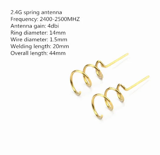 2.4G Copper Spring Helix PCB Antenna 2400-2500MHz 4dBi Omni