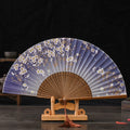 Silk Bamboo Japanese Folding Hand Fan – Gift & Style Accessory