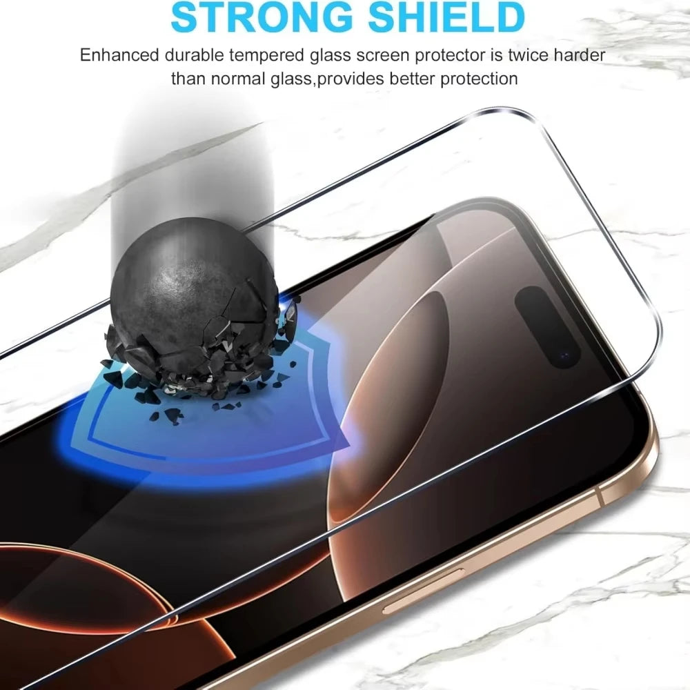 HD Tempered Glass Screen Protector for iPhone – 1–5 Pack