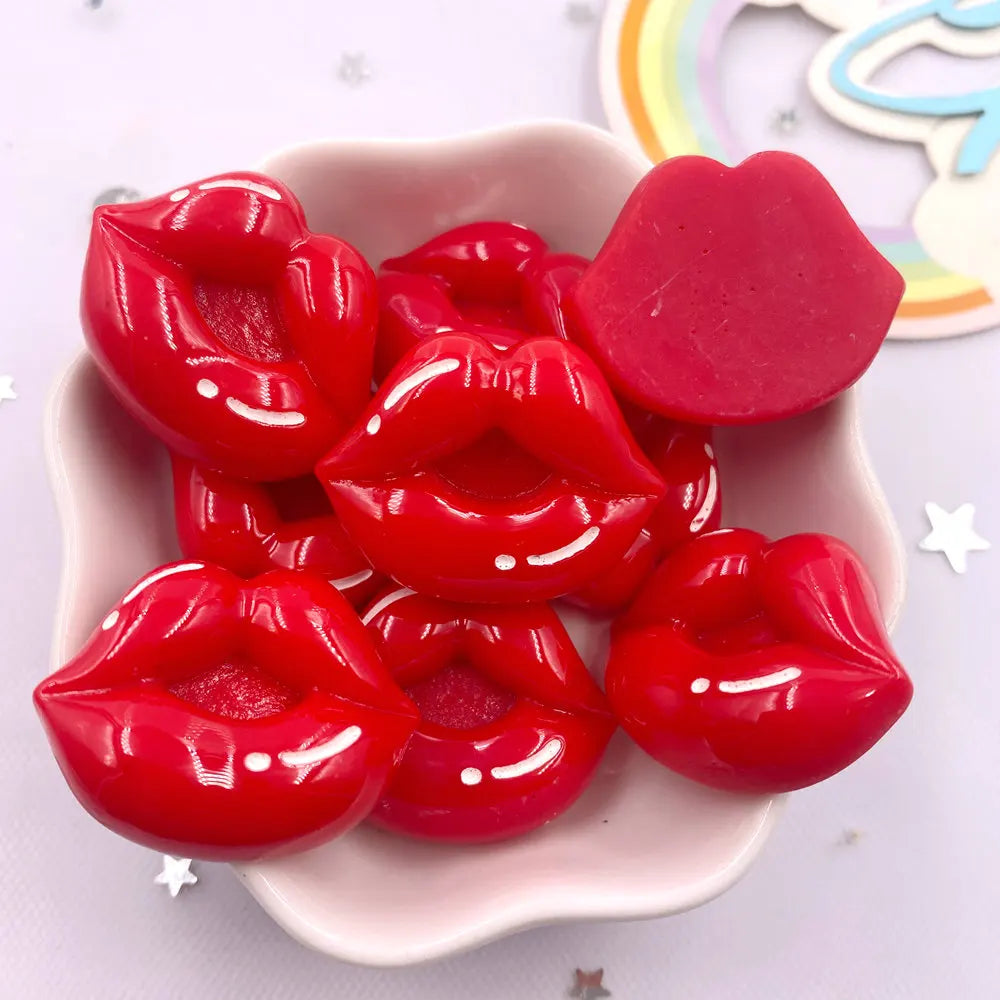 10PCS Resin Flatback Candy Heart Donut Figurines | DIY Crafts