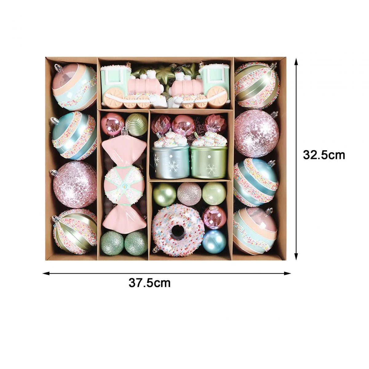 Shatterproof Christmas Ball Ornaments Set | Holiday Tree Decor