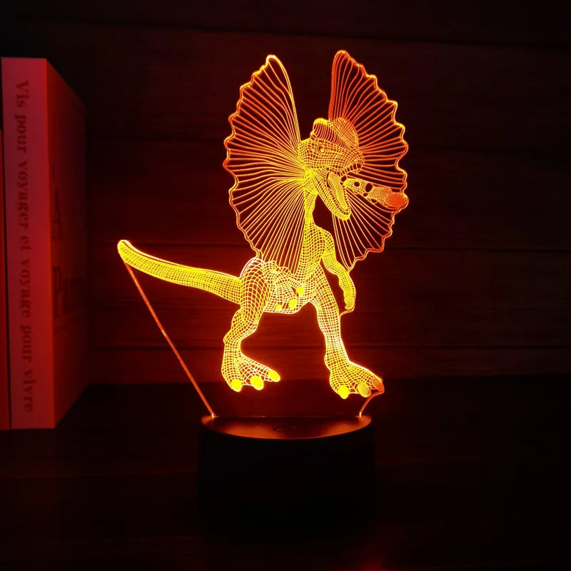 Spinosaurus 3D LED Night Light for Kids – 7 Color Dino Lamp