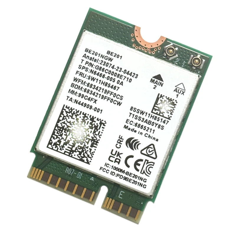 WiFi 7 BE201 Tri-Band M.2 CNVIO3 Wireless Card BT5.4 8774Mbps