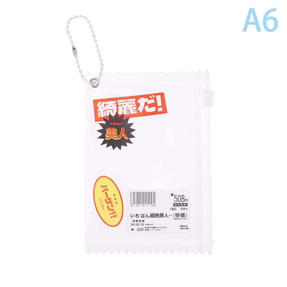 Transparent PVC Badge Card Sleeve Candy Bag Holder – 3 Inch