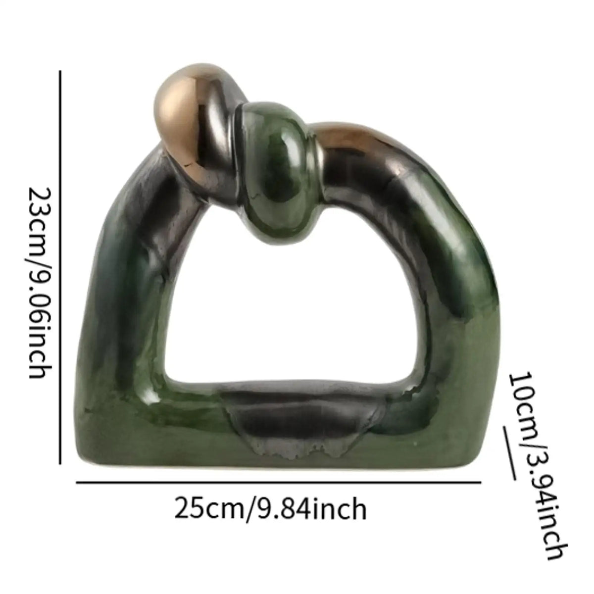 Ceramic Knot Abstract Sculpture | Modern Tabletop Décor Statue