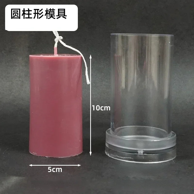 DIY Cylindrical Candle Mold – Acrylic Flat Top Pillar Mold