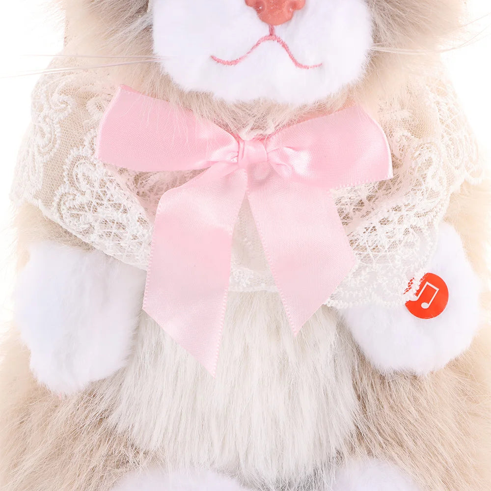 Realistic Cat Puppet Plush Backpack – Fluffy Cartoon Doll Bag