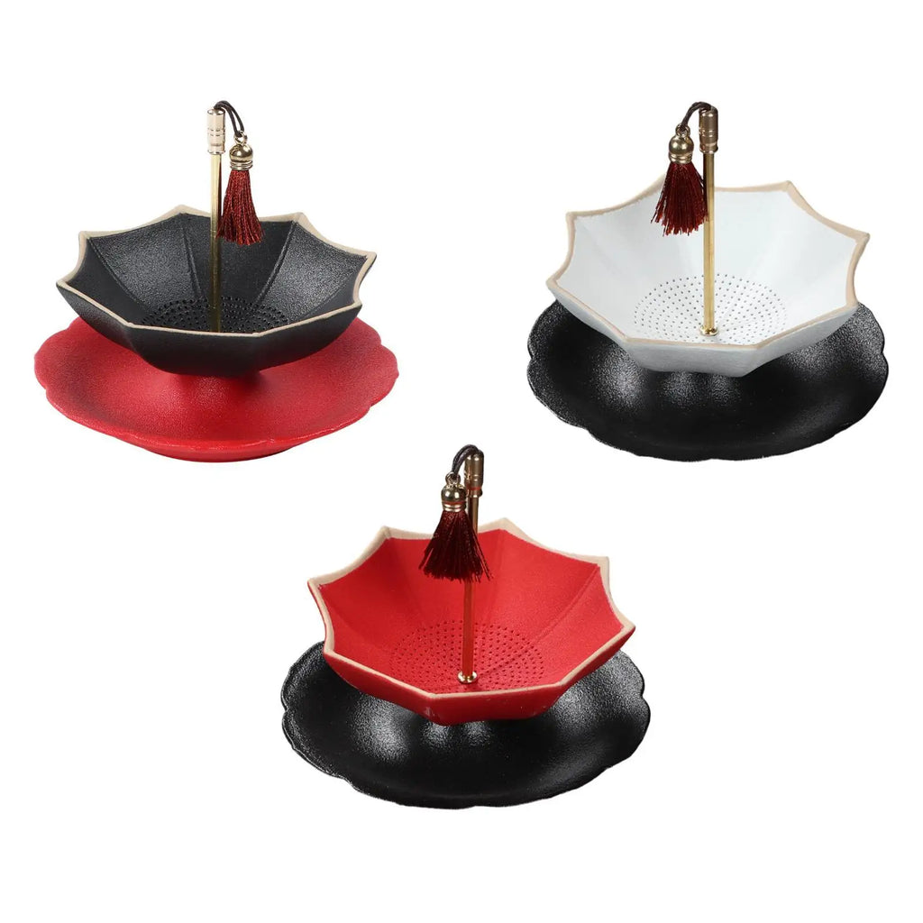 Umbrella Shape Ceramic Tea Strainer | Porcelain Loose Leaf Filter