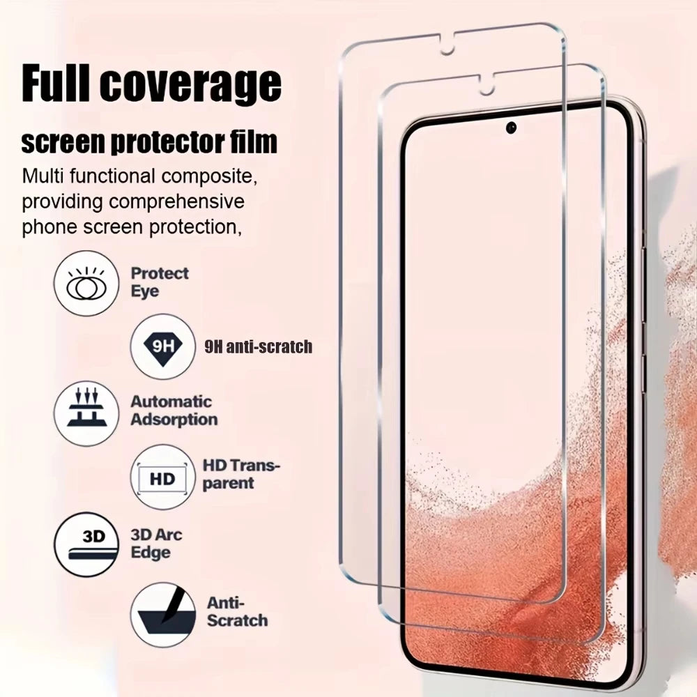 Tempered Glass Screen Protector Samsung Galaxy S22–S26 (2–4 Pack)