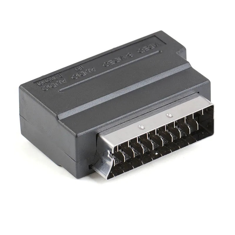 21-Pin RGB SCART to 3 RCA S-Video AV Adapter Converter