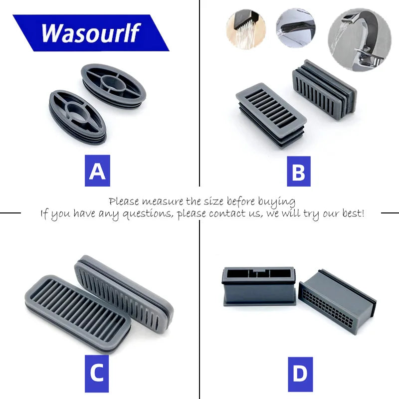 WASOURLF Oval Rectangle Faucet Aerator Spout Plastic Replacement