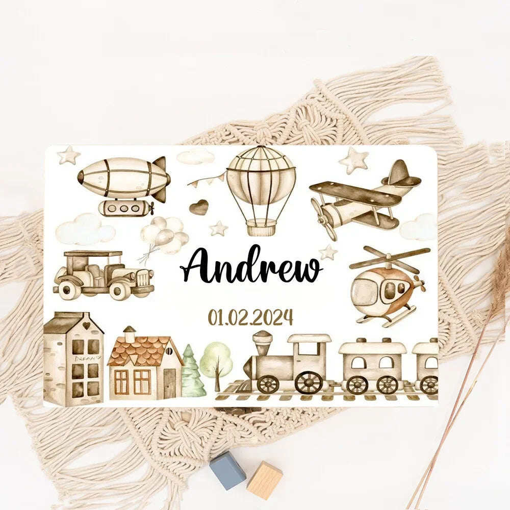 Personalized Baby Wooden Memory & Keepsake Box – Birth Stats
