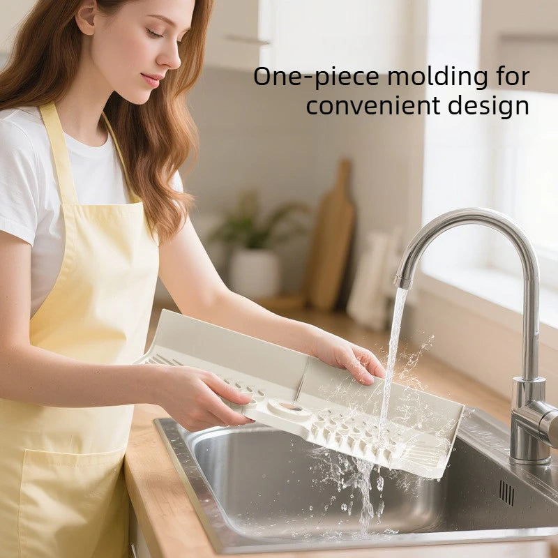 NIFTY Adjustable Silicone Sink Splash Guard Mat & Faucet Protector