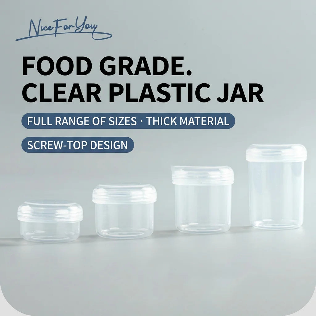 Refillable PP Sealed Jars 20–50ml | Travel Cosmetic Containers