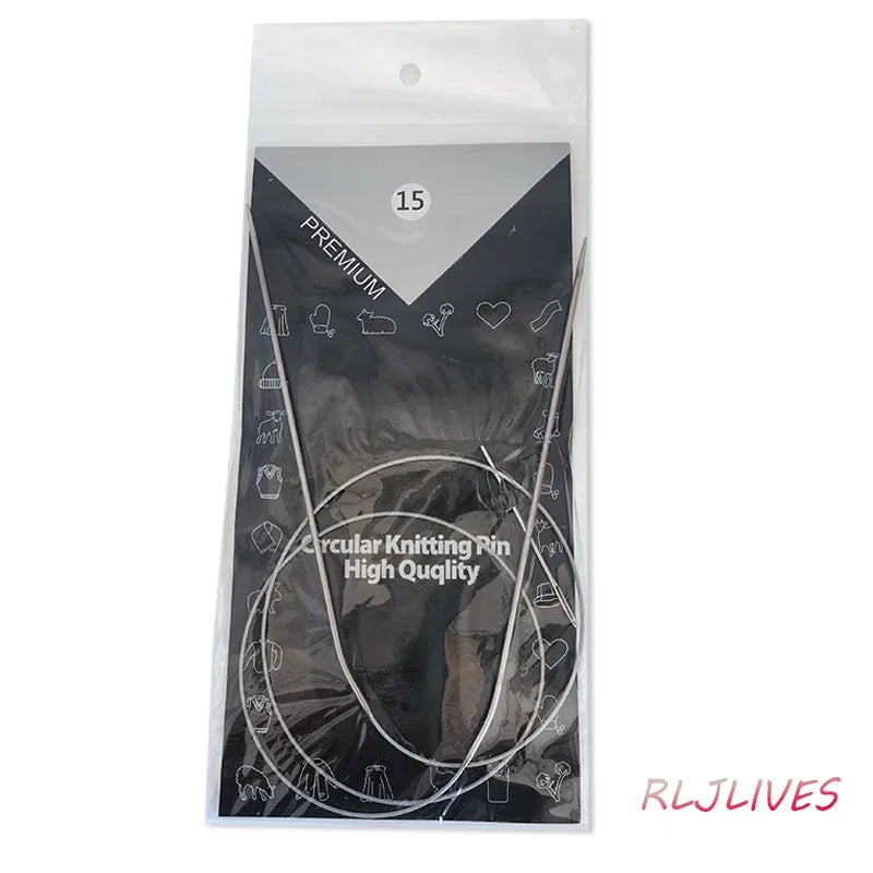 Stainless Circular Knitting Needles – 11 Sizes, 80cm