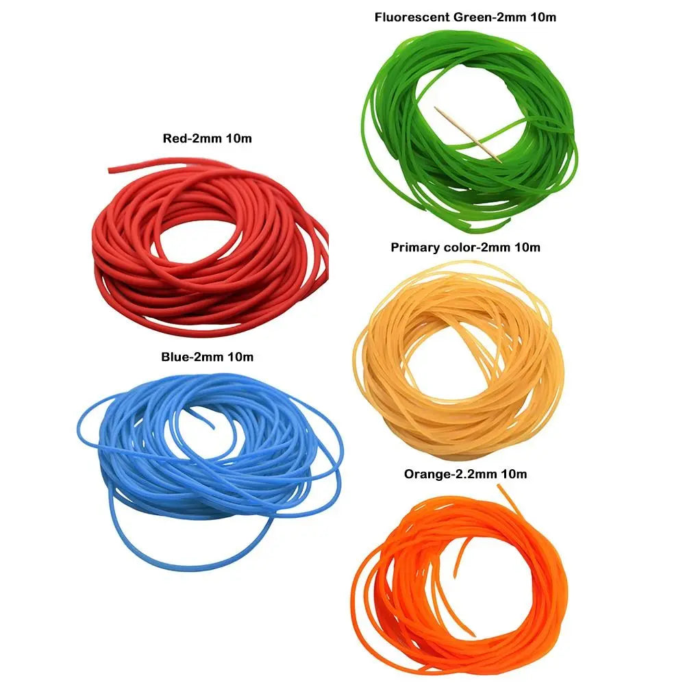 Solid Rubber Fishing Elastic Band 2/2.2mm 10m Stretch Line