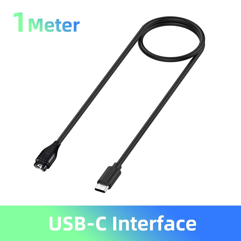 USB-C Garmin Watch Charger Cable – Fenix 5X 6S 7 8 Vivoactive