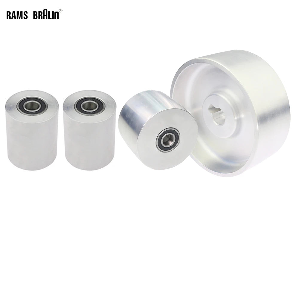4-in-1 Aluminum Belt Grinder Wheel Set – Drive & Idle Wheels
