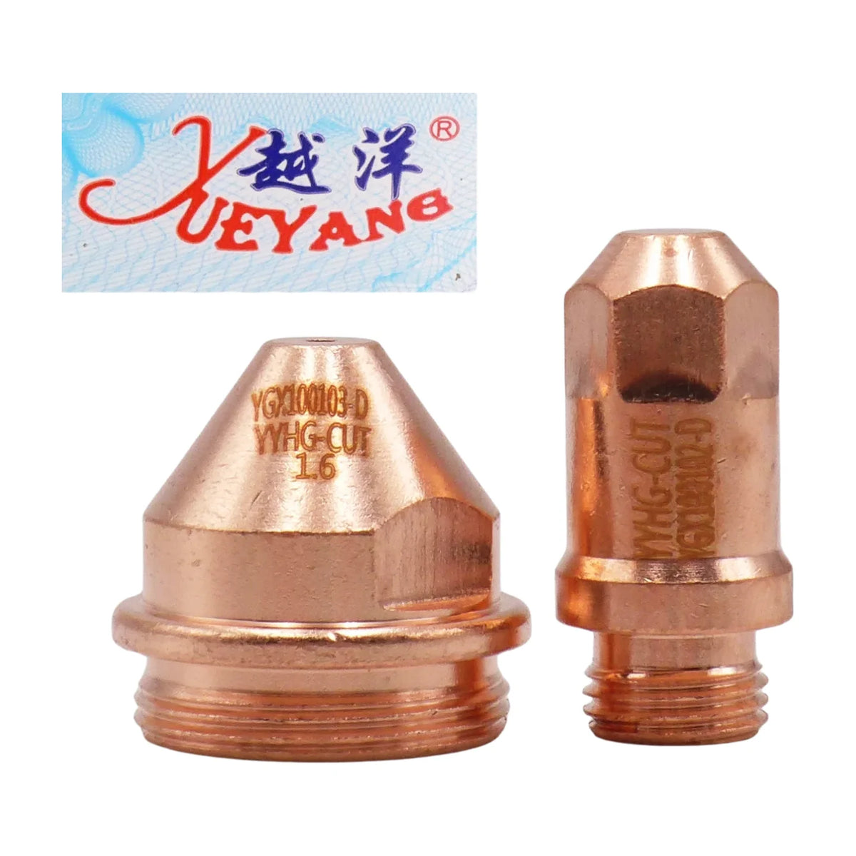 YGX-100 Plasma Cutting Torch Consumables – 10PCS Electrode & Nozzle